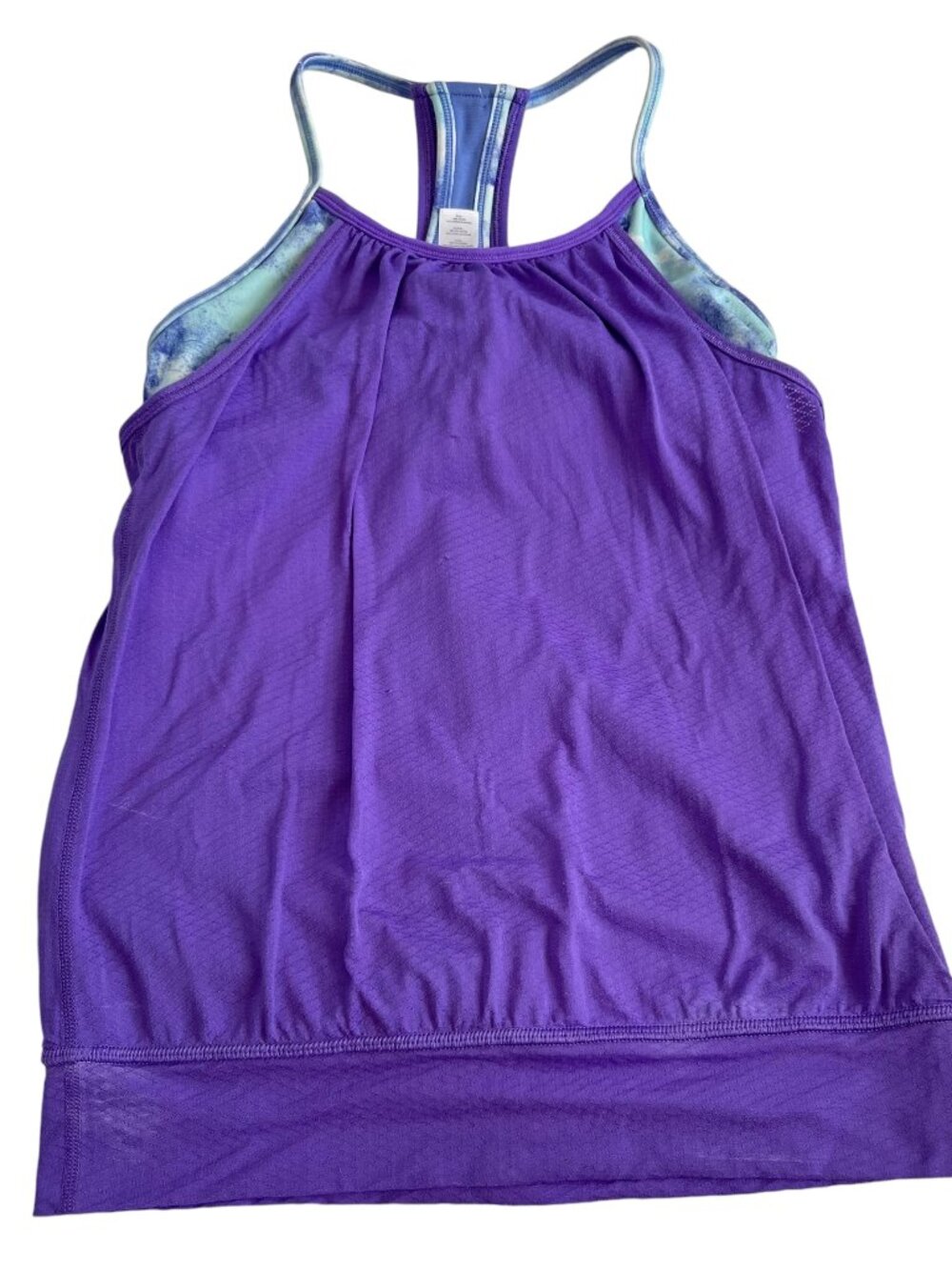 Ivivva tank top Double Dutch purple racerback girls size 10 athletic